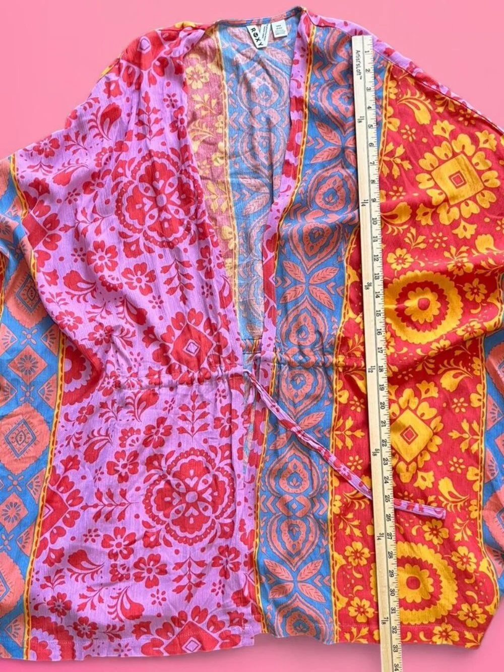 NWOT Roxy floral kimono robe top - Picture 6 of 6